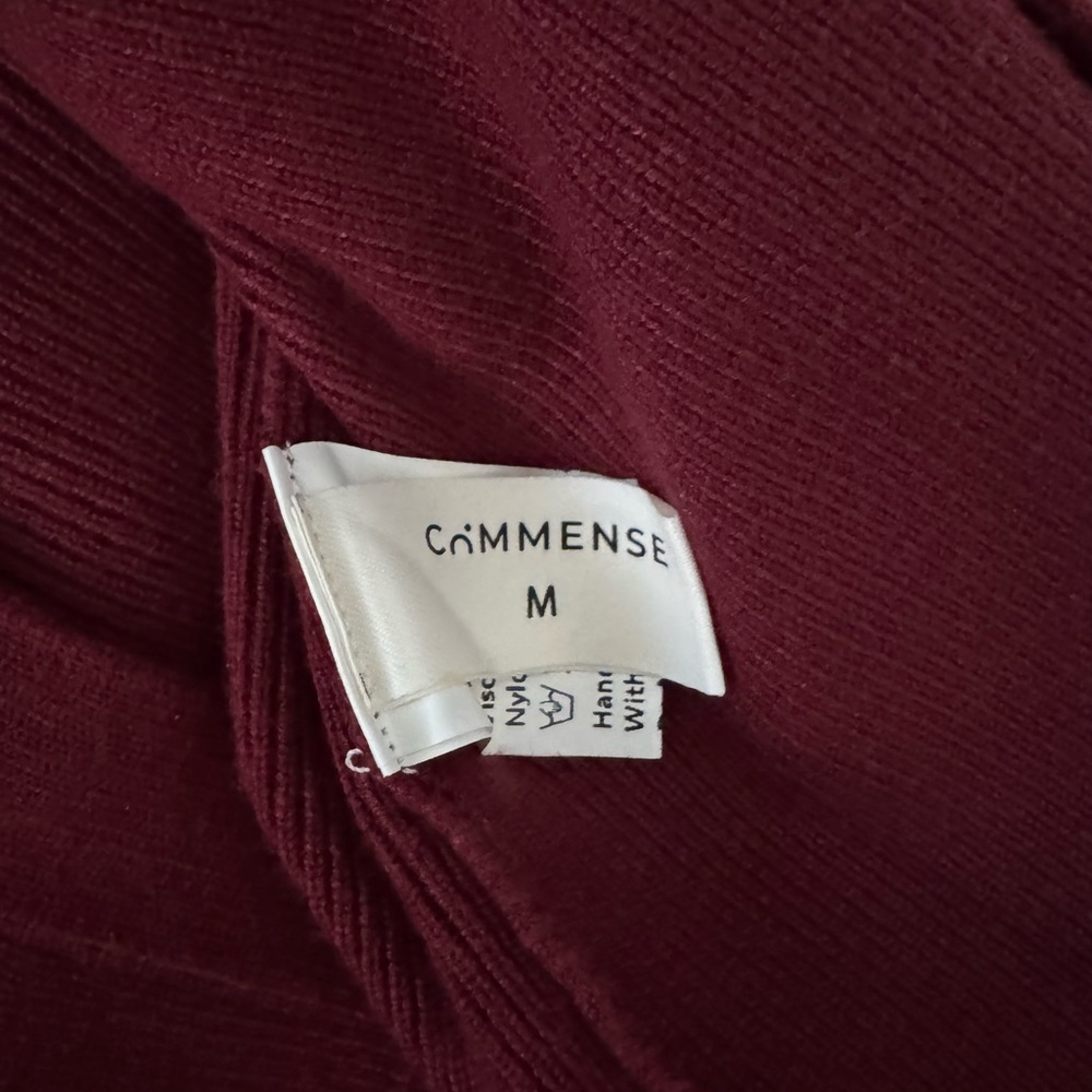 Commense Deep Red Women's Cardigan - Picture 4 of 5